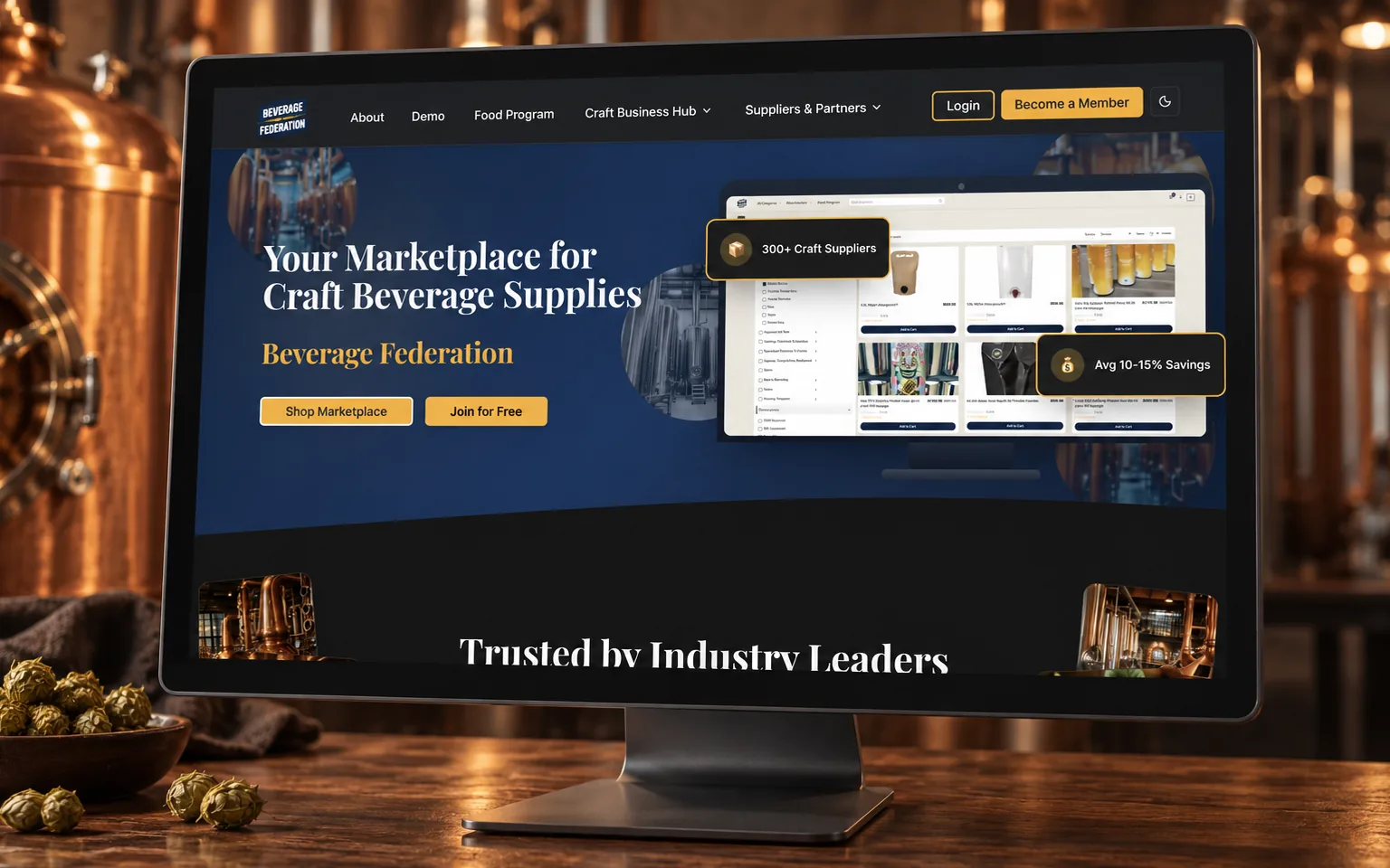 Beverage Federation Platform — Web App · Craft Beverage