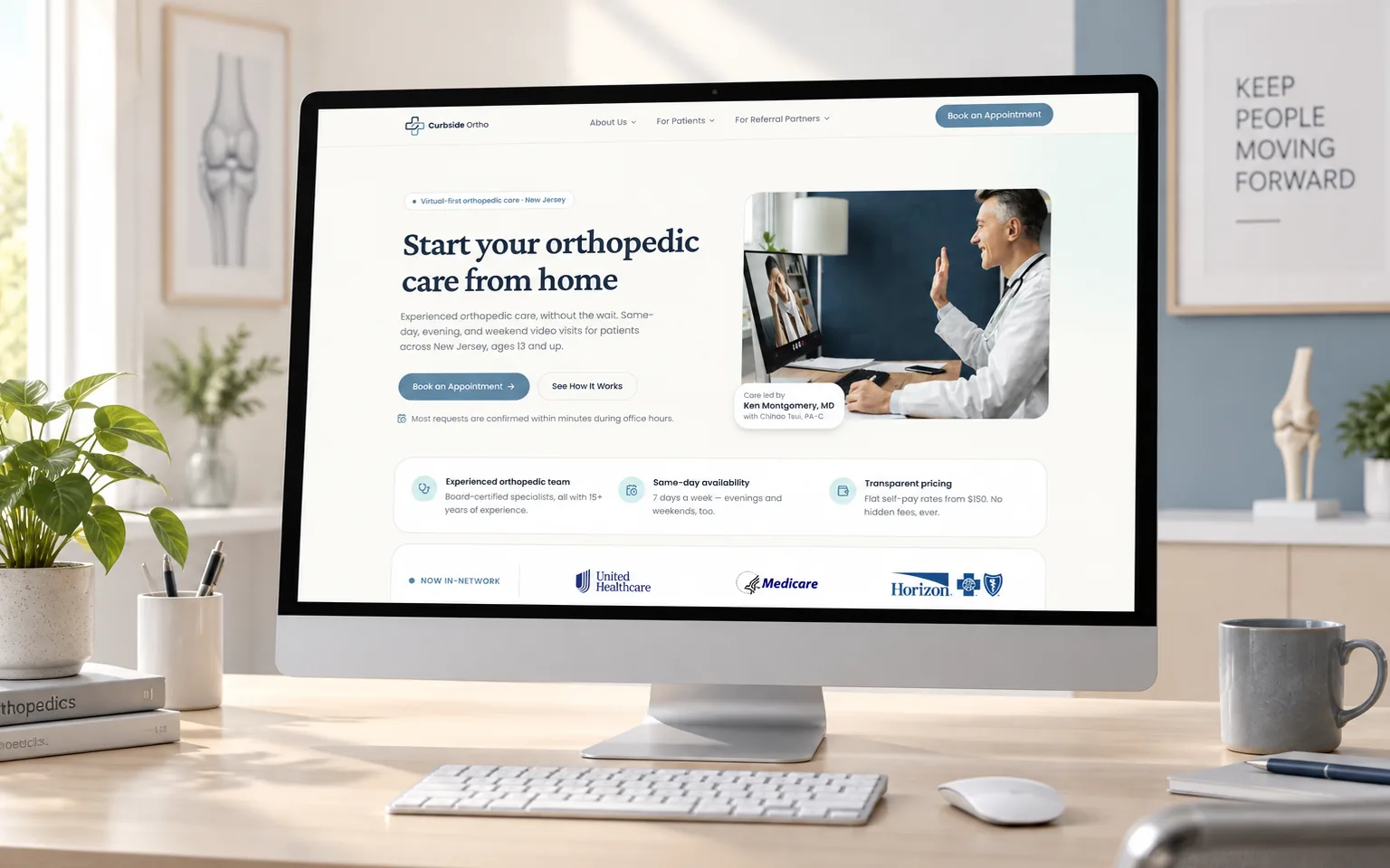 Curbside Orthopedic Care — Website · Telehealth