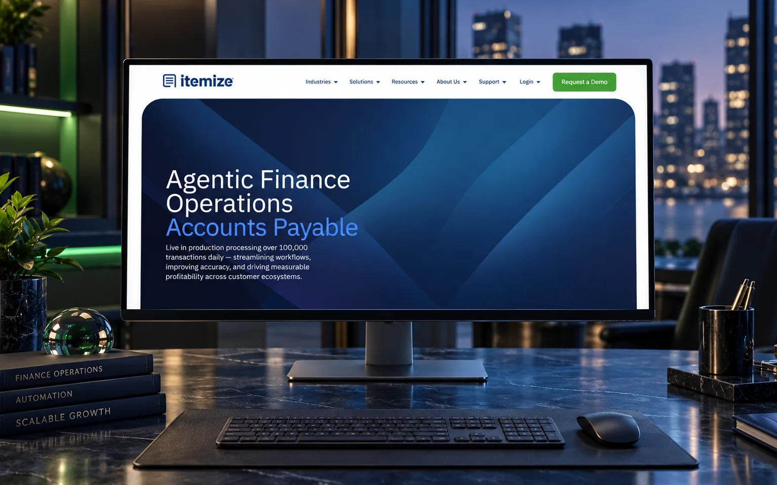 Itemize Finance Platform — Website · Fintech