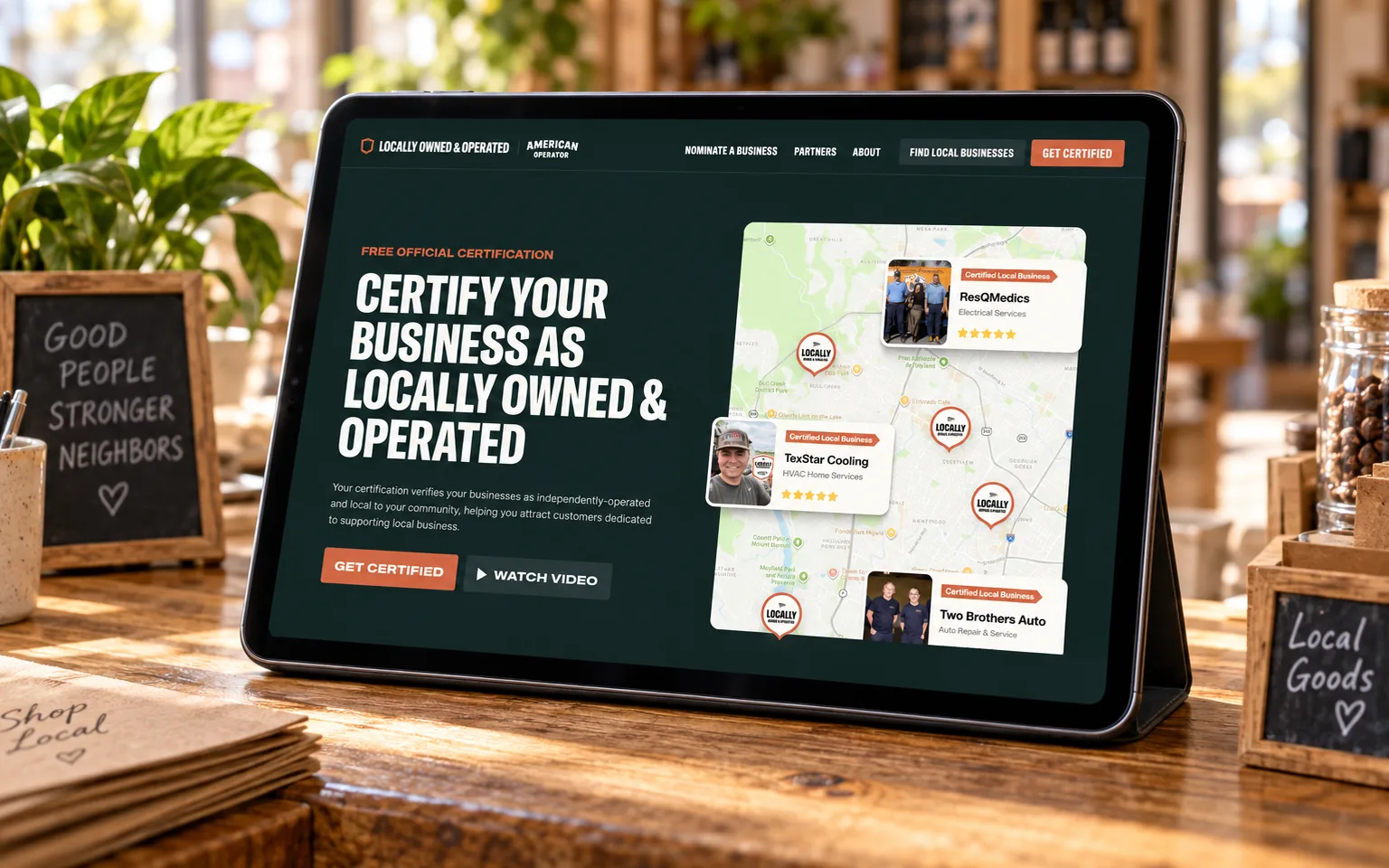 Local Business Certification — Website · Small Business