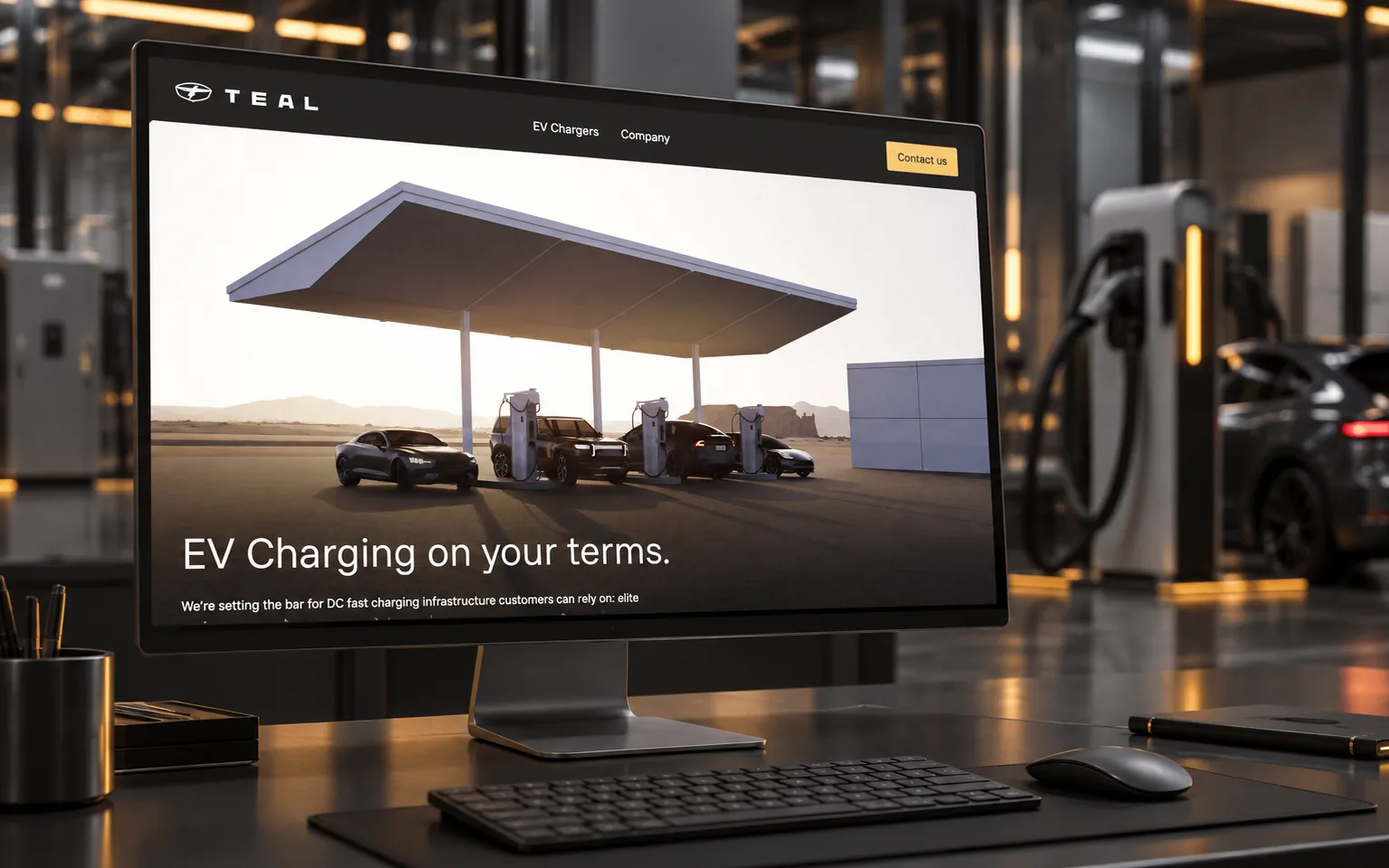 Teal EV Charging Platform — Website · Clean Technology