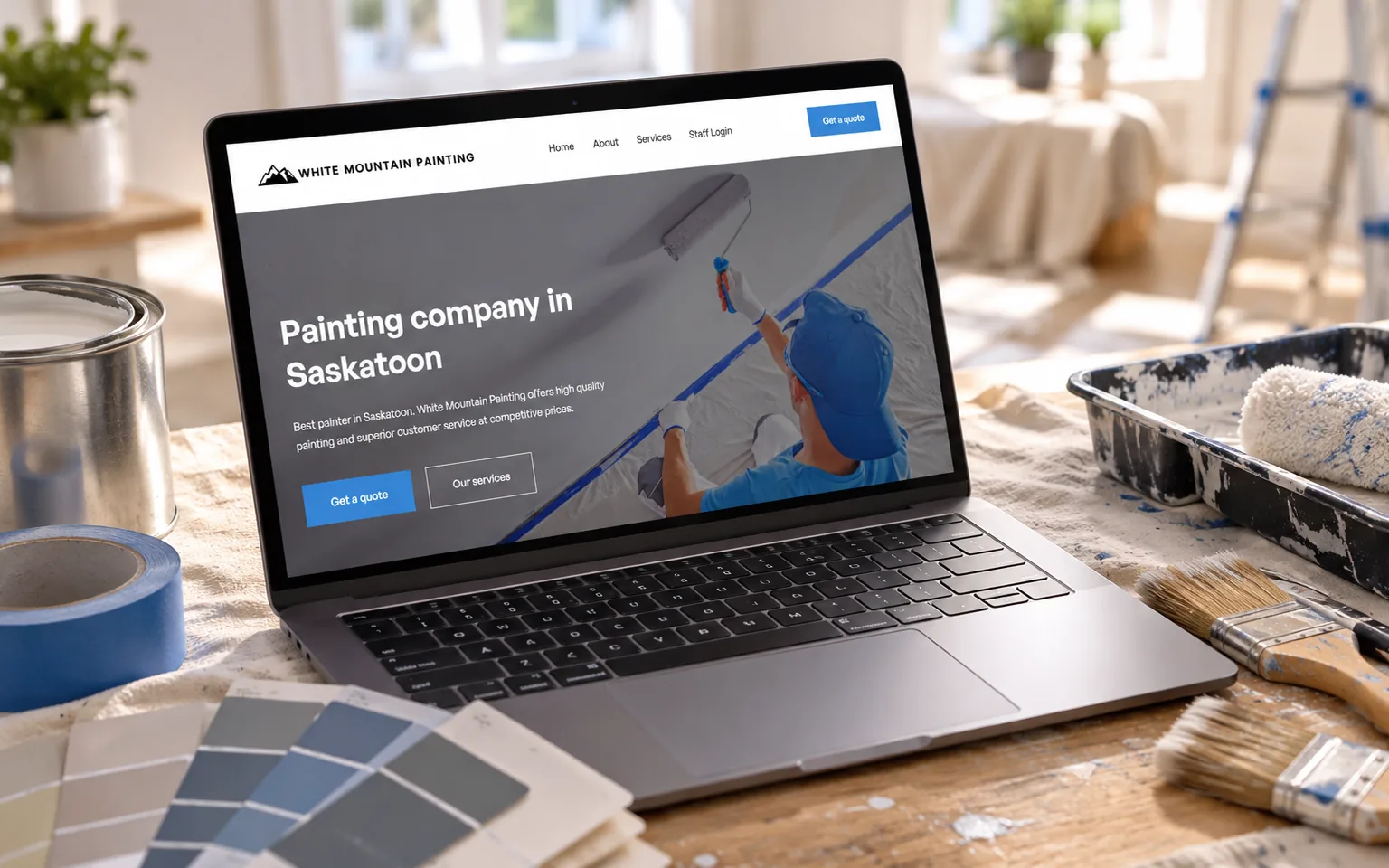 White Mountain Painting — Website · Home Services